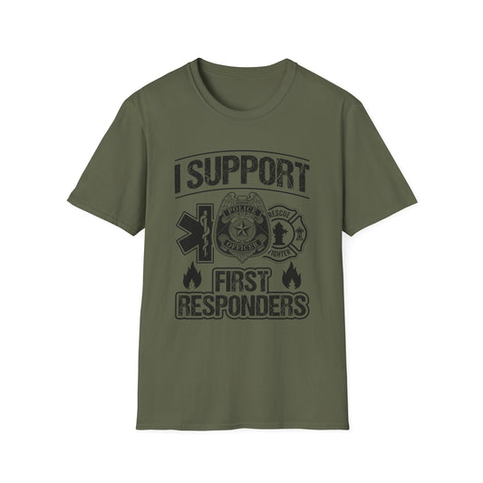 I Support First Responders T-Shirt