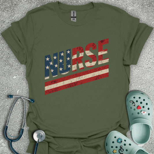 American Flag Nurse T-Shirt