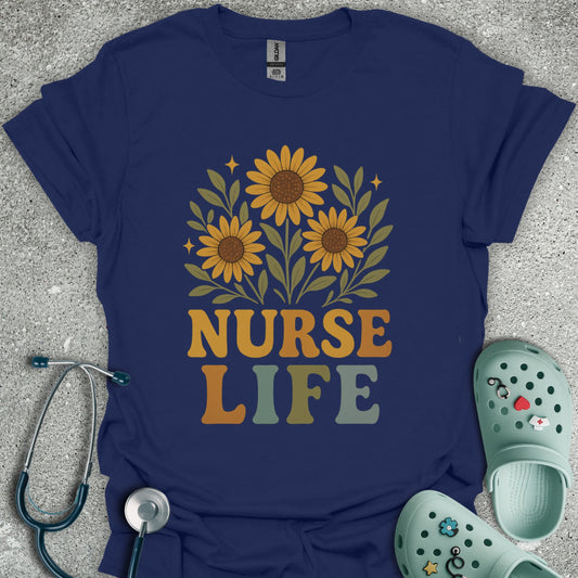 Nurse Life Sunflowers T-Shirt