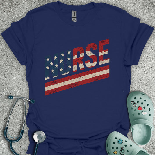 American Flag Nurse T-Shirt
