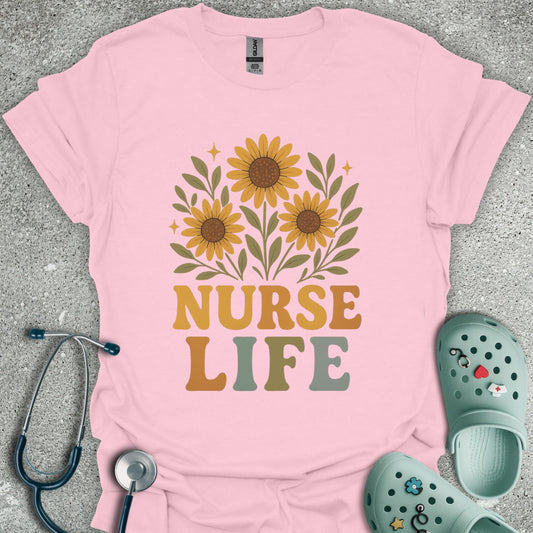 Nurse Life Sunflowers T-Shirt